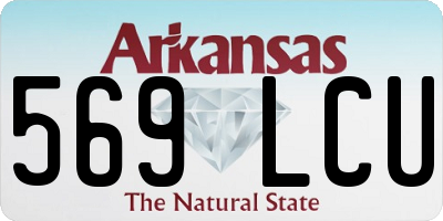 AR license plate 569LCU