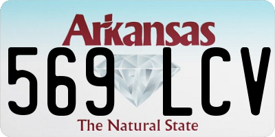 AR license plate 569LCV