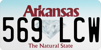 AR license plate 569LCW
