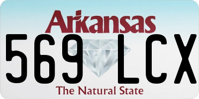 AR license plate 569LCX