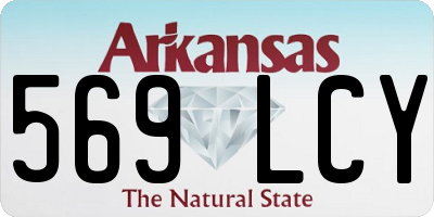 AR license plate 569LCY
