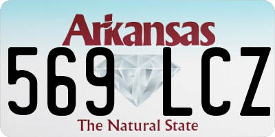 AR license plate 569LCZ