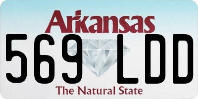 AR license plate 569LDD