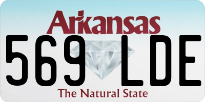 AR license plate 569LDE