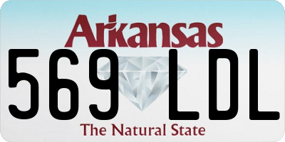 AR license plate 569LDL