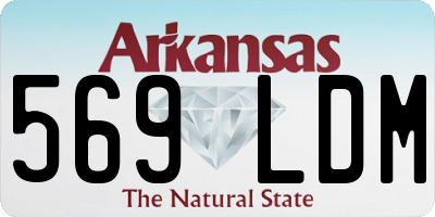 AR license plate 569LDM