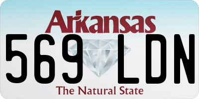 AR license plate 569LDN