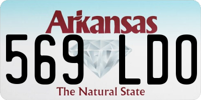 AR license plate 569LDO