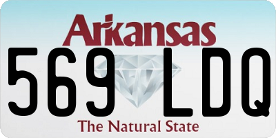 AR license plate 569LDQ