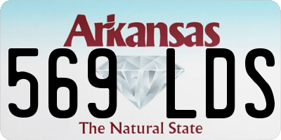 AR license plate 569LDS