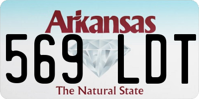 AR license plate 569LDT