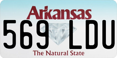 AR license plate 569LDU