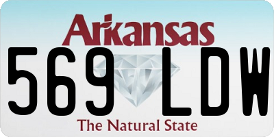 AR license plate 569LDW