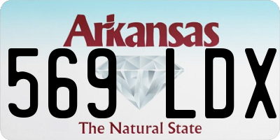 AR license plate 569LDX