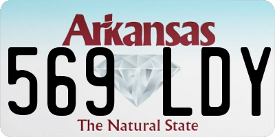 AR license plate 569LDY