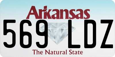 AR license plate 569LDZ