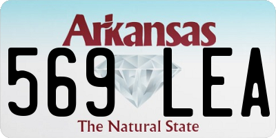 AR license plate 569LEA