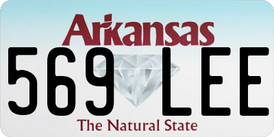 AR license plate 569LEE
