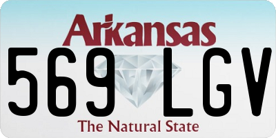 AR license plate 569LGV