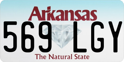 AR license plate 569LGY