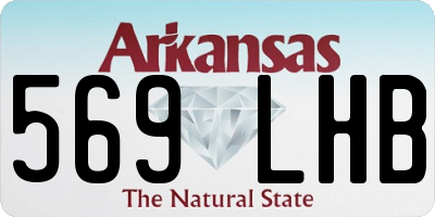 AR license plate 569LHB