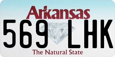 AR license plate 569LHK