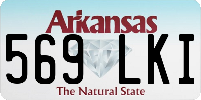 AR license plate 569LKI