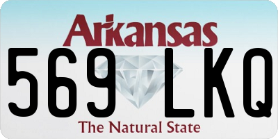 AR license plate 569LKQ