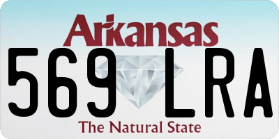 AR license plate 569LRA