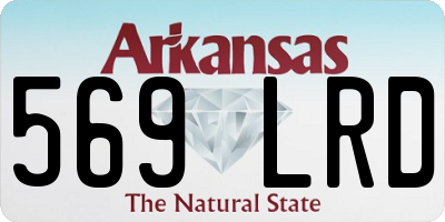 AR license plate 569LRD