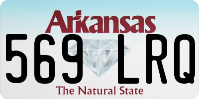 AR license plate 569LRQ
