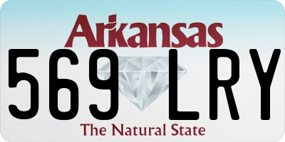 AR license plate 569LRY