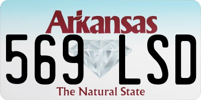 AR license plate 569LSD