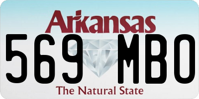 AR license plate 569MBO