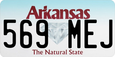 AR license plate 569MEJ
