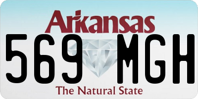 AR license plate 569MGH