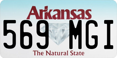 AR license plate 569MGI