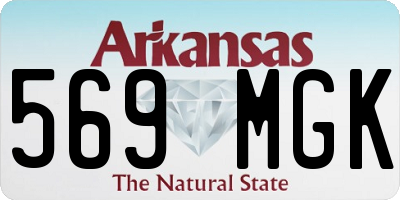 AR license plate 569MGK