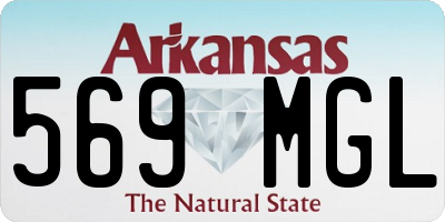 AR license plate 569MGL