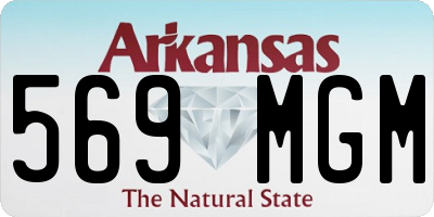 AR license plate 569MGM