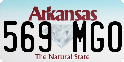 AR license plate 569MGO