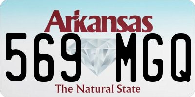 AR license plate 569MGQ