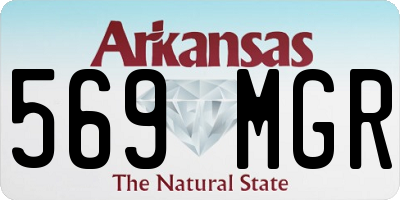 AR license plate 569MGR