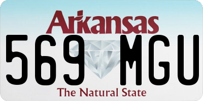 AR license plate 569MGU