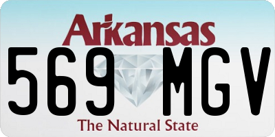 AR license plate 569MGV