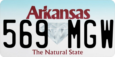 AR license plate 569MGW