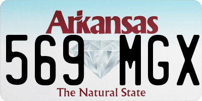 AR license plate 569MGX
