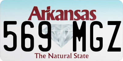 AR license plate 569MGZ