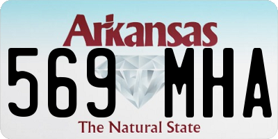 AR license plate 569MHA