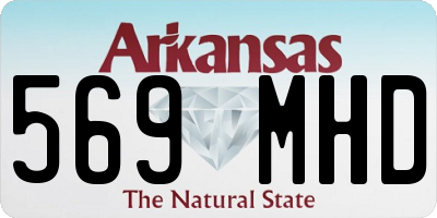 AR license plate 569MHD